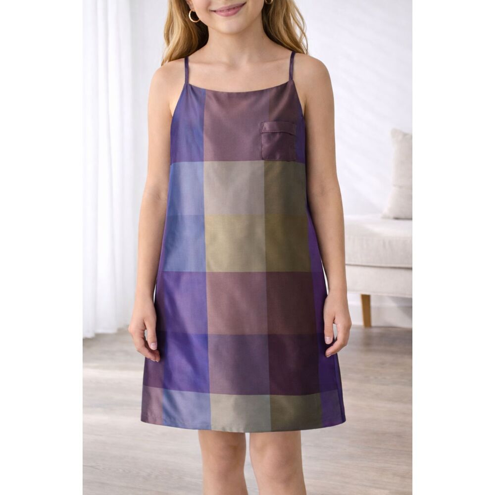 100% Silk Vintage Talbots Spaghetti Strap Dress Kids 10